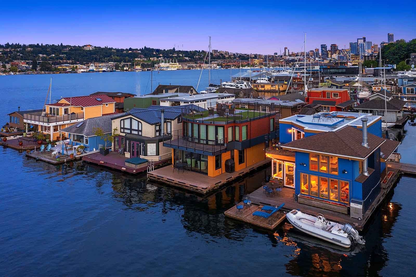 Floating Homes Seattle Washington